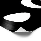  retro zwarte kat "ben je poepen" perfect poster (Hoek)