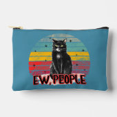Retro  Zwarte Kat Ew Mensen Etui (Voorkant)