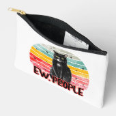 Retro  Zwarte Kat Ew Mensen Etui (Open)