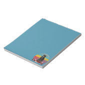 Retro  Zwarte Kat Ew Mensen Notitieblok (Linkerzijde)