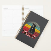 Retro Zwarte Kat Ew Mensen Planner (Display)