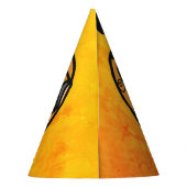 Retro zwarte katten en pompoen dromen feesthoedjes (Achterkant)