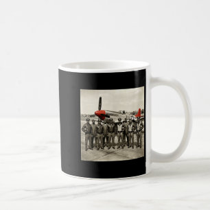 Retro zwarte luchtmacht zwarte geschiedenis tweede koffiemok