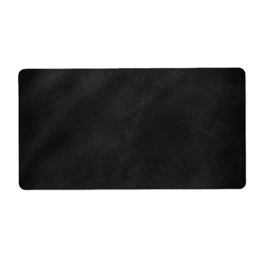 Retro Zwarte Schoolbord Textuur Etiket (Voorkant)