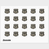 Retro Zwarte Snelweg Schild Decal Sticker (Vel)