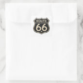 Retro Zwarte Snelweg Schild Decal Sticker (Tas)