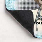 Retro zwarte vrouw dokter muismat (Hoek)