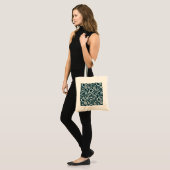 Retro zwarte witte bloemen Bag Tote Bag (Voorkant (model))