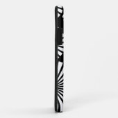 Retro zwarte witte bloemen iPhone 5 Hoesje (Achterkant/rechts)