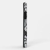 Retro zwarte witte bloemen iPhone 5 Hoesje (Achterkant/rechts)