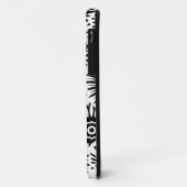 Retro zwarte witte bloemen iPhone 5 Hoesje (Achterkant/links)