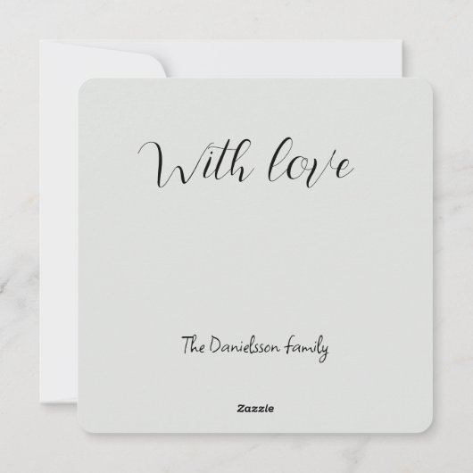 Retro Zwarte Zilveren Kerstversiering Feestdagenkaart (Achterkant)