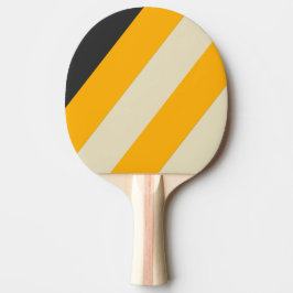 Retro Zwarte Zon Vette Strepen Tafeltennisbatje