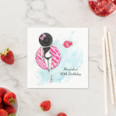 Retro zwembad 40e verjaardagsfeest servetten (Insitu)