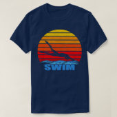 Retro  zwemgift 2 t-shirt (Design voorkant)