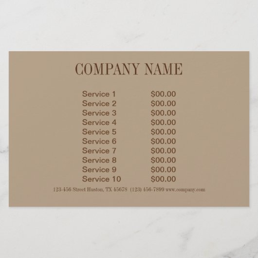 retro zwemkleding mode schoonheid zonnebank salon flyer (Achterkant)