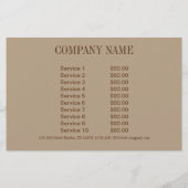 retro zwempak mode schoonheid zonnebank flyer (Achterkant)