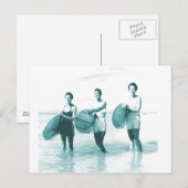 Retro  zwemschoonheid briefkaart (Voorkant / Achterkant)