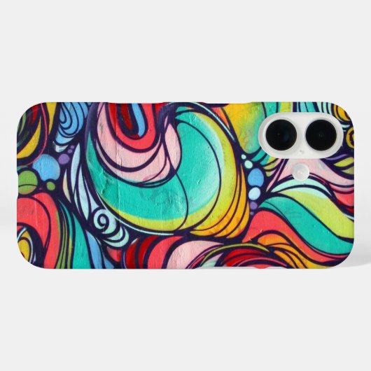 retro zwirls Case-Mate iPhone case (Achterkant (horizontaal))