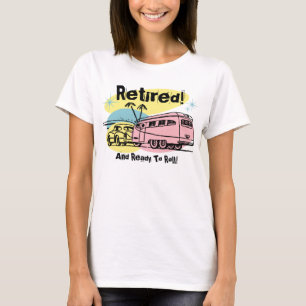 Retroaanhangwagen in ruste T-shirt