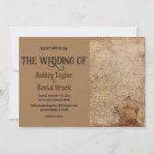 retroactieve kaart oude klassieke bruiloft (Voorkant)