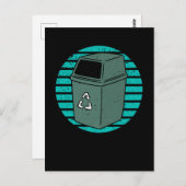 Retroafval kan afval recyclen briefkaart (Voorkant / Achterkant)