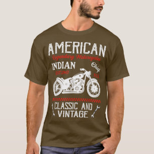 retroAmerikaanse motorfiets - oude motorfiets T-shirt