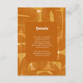 Retroarceringen en -bochten, gele details informatiekaartje