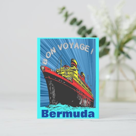 /retroArt Deco-reisontwerpproduct Briefkaart (Staand voorkant)