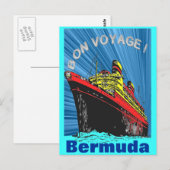 /retroArt Deco-reisontwerpproduct Briefkaart (Voorkant / Achterkant)