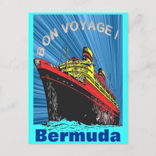 /retroArt Deco-reisontwerpproduct Briefkaart (Voorkant)