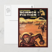 Retroastronauten in gevaar briefkaart (Voorkant / Achterkant)