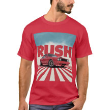 Retroauto RUSH Retro Rood Sportauto T-shirt | Vint