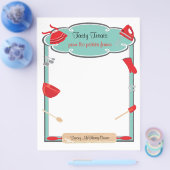 Retrobakken en bakken flyer Letterhead (Enkel)