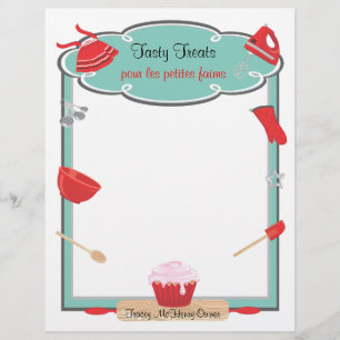 Retrobakken en bakken flyer Letterhead