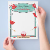 Retrobakken en bakken flyer Letterhead (Hand)