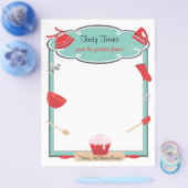 Retrobakken en bakken flyer Letterhead (Enkel)