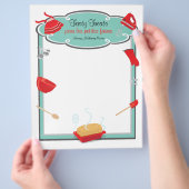 Retrobakken en bakken flyer Letterhead Brood (Hand)