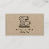 Retrobakkerijstandaard Mixer Pastry Caker Baker Visitekaartje (Voorkant)