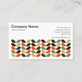 Retrobladeren 02 (crème) visitekaartje