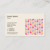 Retrobladeren II 01 (crème) Visitekaartje (Achterkant)