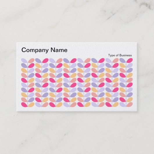 Retrobladeren II 01 (Platinum) Visitekaartje (Voorkant)