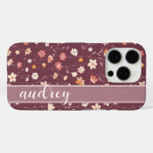 Retrobloei Case-Mate iPhone Case (Achterkant (horizontaal))