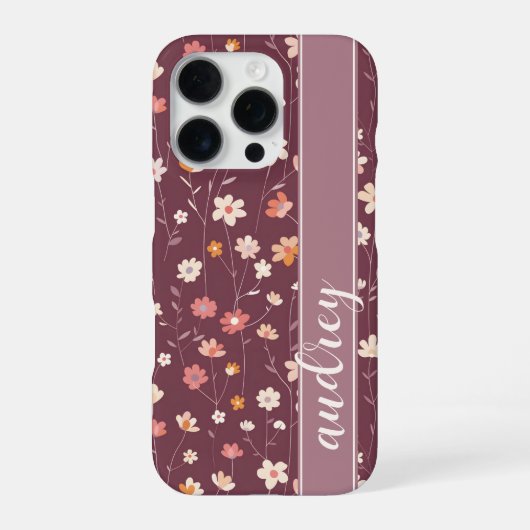 Retrobloei iPhone Hoesje (Achterkant)