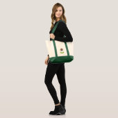 Retrobloem op Canvas tas (Voorkant (model))