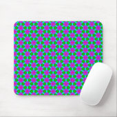 Retrobloem Pattern Mousepad Muismat (Met muis)