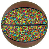 Retrobloemen Basketbal (Voorkant)