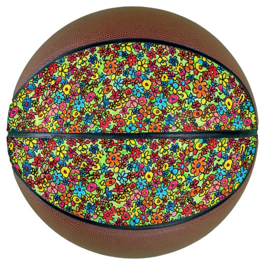 Retrobloemen Basketbal (Voorkant)