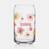 Retrobloemen Bloemen  botanische Schattigee naam Blikvorm Glas (Links)