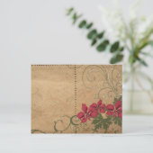 Retrobloemen Briefkaart (Staand voorkant)